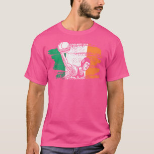 アイルランドクール国旗アイルランド国旗の水球選手 Tシャツ