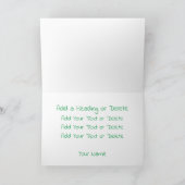 アイルランドグリーンバルーンモダンエレガントが大好き カード (内部)