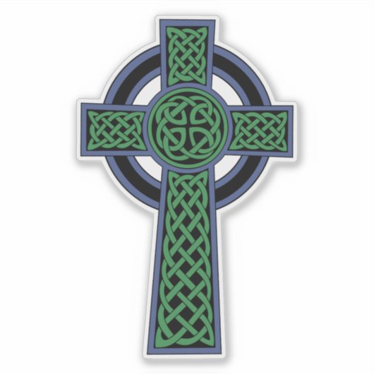 アイルランドケルト結び目模様クロス シール (正面)