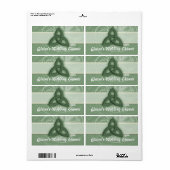 アイルランドケルト結び目模様ラベル(ウェディングシャワー) ラベル (フルシート)