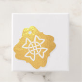 アイルランドケルト結び目模様絡み合いループ金ゴールド フェイバータグ (箱)