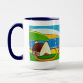 アイルランドコテージと木マグ マグカップ (左)