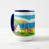 アイルランドコテージと木マグ マグカップ (正面左)