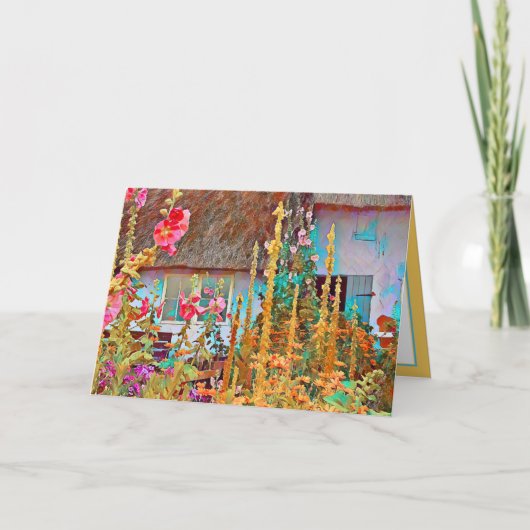 アイルランドコテージガーデンハッピーバースデーフレンド カード (正面)