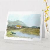 アイルランドコテージバイブリジッドオニールホーヴィー カード (黄色い花)