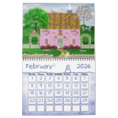 アイルランドコテージ暦 カレンダー (2月 2026)