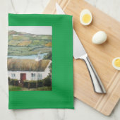 アイルランドコテージ風景 キッチンタオル (四つ折り)
