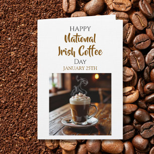 アイルランドコーヒーの日おめでとう 1月25日 カード