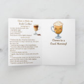 アイルランドコーヒーの日おめでとう | 1月25日 カード (内部)