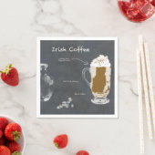 アイルランドコーヒー スタンダードカクテルナプキン (インサイチュ)