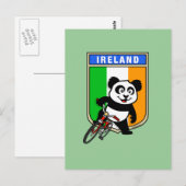 アイルランドサイクリングパンダ ポストカード (正面/裏面)