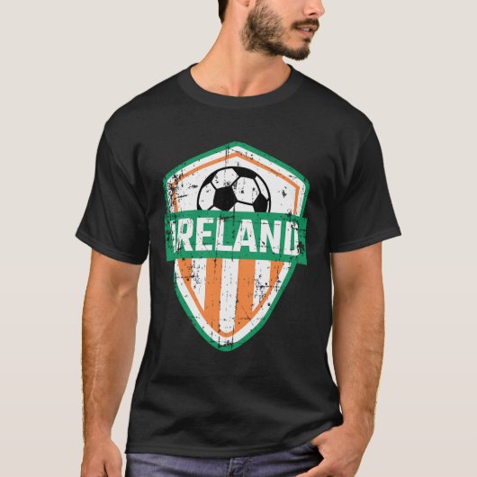 アイルランドサッカージャージースタイルアイリッシュサッカーメンズウォム Tシャツ (正面)