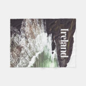 アイルランドザクリフスオブモハーグリーンモハークリフ フリースブランケット (正面(横))