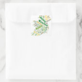 アイルランドシティズワードアート スクエアシール (バッグ)