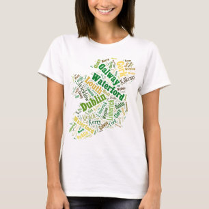 アイルランドシティズワードアート Tシャツ