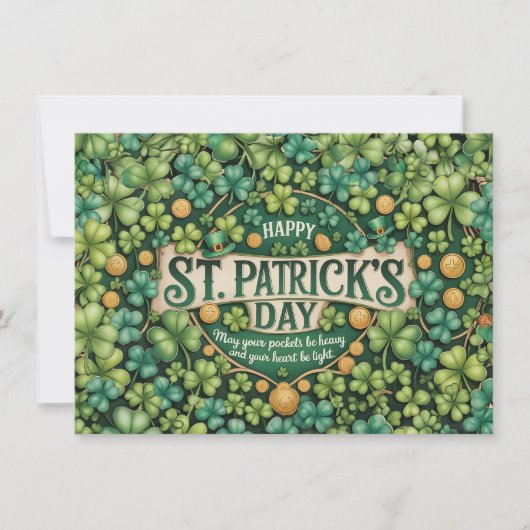アイルランドシャムロックのお祝いデザイン (正面)
