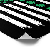 アイルランドシャムロックアイリッシュシャムロックアメリカン ポスター (角)