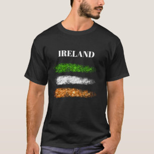 *~*アイルランドシンプル抽象芸術国旗 Tシャツ