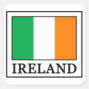 アイルランドステッカー スクエアシール