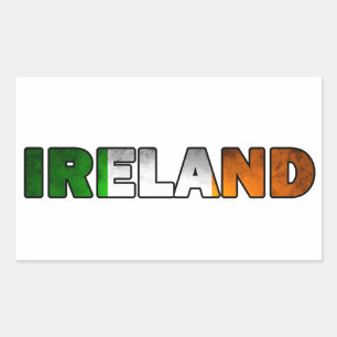 アイルランドステッカー 長方形シール