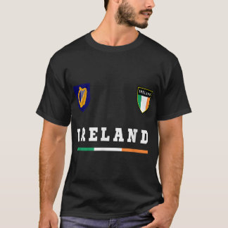 アイルランドスポーツサッカージャージー州旗サッカーダブリン Tシャツ