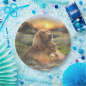 アイルランドセッターの子犬 ペーパープレート (パーティー)