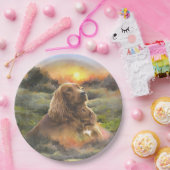 アイルランドセッターの子犬 ペーパープレート (パーティー)