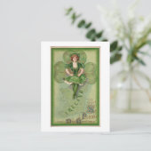 アイルランドセントパトリックの日の挨拶 – ヴィンテージ ポストカード (スタンド正面)