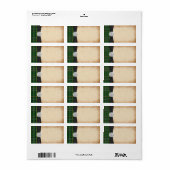 アイルランドタータンチェックク結婚ラダグ空白の住所 シール (フルシート)