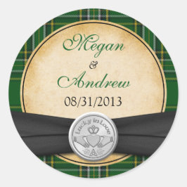 アイルランドタータンチェックケルト結婚ク ラウンドシール