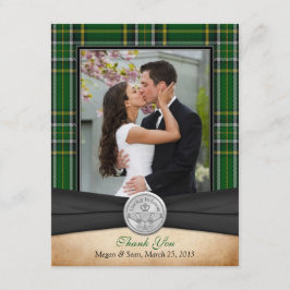 アイルランドタータンチェックケルト結婚チカダグありがとう サンキューカード