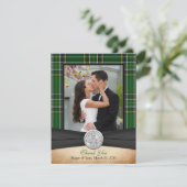 アイルランドタータンチェックケルト結婚チカダグありがとう サンキューカード (スタンド正面)