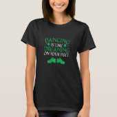 アイルランドダンサー ケイリー リールダンス フェイス アイルランド ステップダンス Tシャツ (正面)