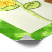 アイルランドチャームお洒落フォークアートプリント ポスター (角)