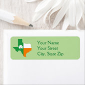 アイルランドテキサス州国旗 ラベル (インサイチュ)