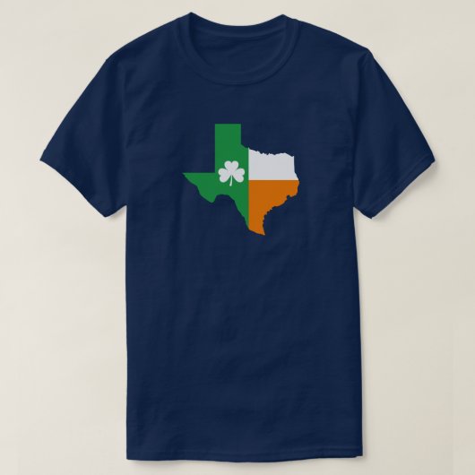 アイルランドテキサス州国旗 Tシャツ (デザイン正面)