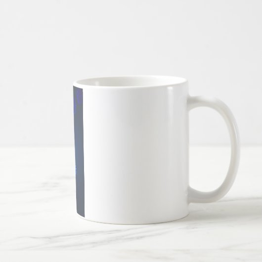 アイルランドデザインの青いクリスタル コーヒーマグカップ (右)