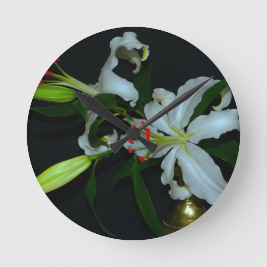 アイルランドデザインブラス・アンド・フラワーコレクション ラウンド壁時計 (正面)