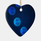 アイルランドデザインブルークリスタル セラミックオーナメント (右)