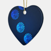 アイルランドデザインブルークリスタル セラミックオーナメント (左)