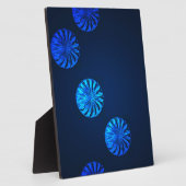 アイルランドデザインブルークリスタル フォトプラーク (側面)