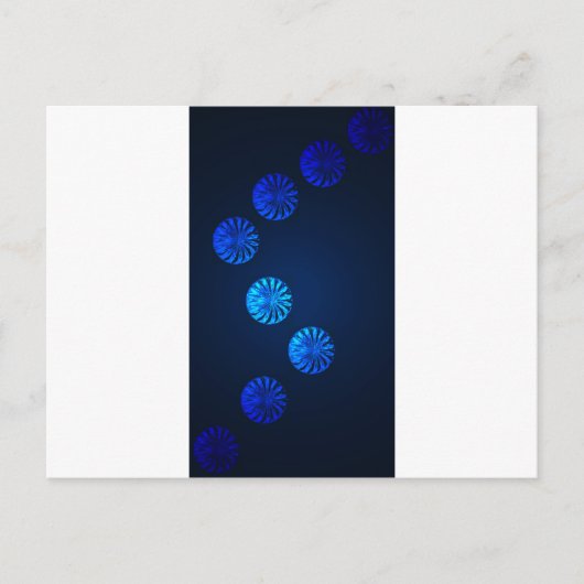 アイルランドデザインブルークリスタル ポストカード (正面)