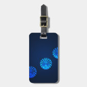 アイルランドデザインブルークリスタル ラゲッジタグ (正面縦)