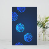 アイルランドデザインブルークリスタル 便箋 (スタンド正面)