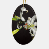 アイルランドデザイン – ブラスとフラワーコレクション セラミックオーナメント (左)