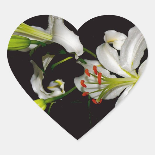 アイルランドデザイン – ブラスとフラワーコレクション ハートシール (正面)