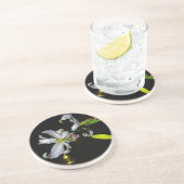 アイルランドデザイン – ブラスとフラワーデザイン コースター (側面)