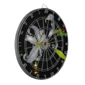 アイルランドデザイン – ブラスとフラワーデザイン ダーツボード (正面左)