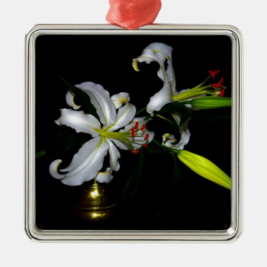 アイルランドデザイン – ブラスとフラワーデザイン メタルオーナメント (正面)