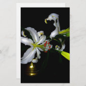 アイルランドデザイン – ブラスとフラワーデザイン 便箋 (正面/裏面)